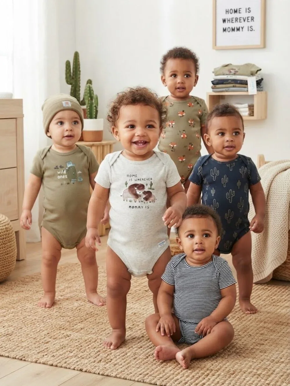Carter's Baby Boy Bundle 5 Pieces Onesie Bodysuits Bundle - Size 9 Months NEW